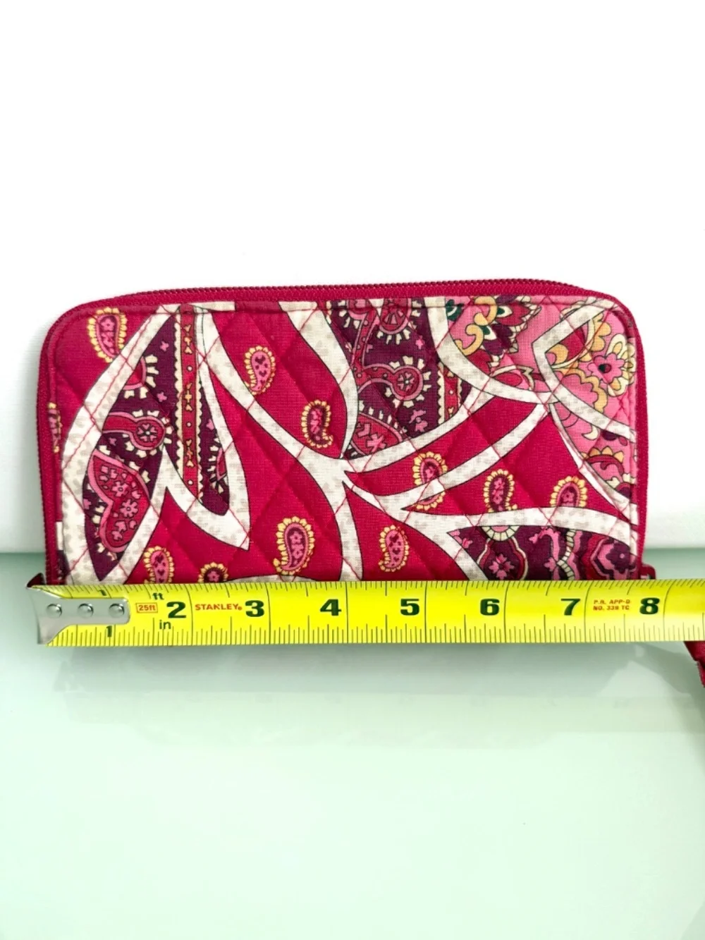 Vera Bradley Rosy Posies Zip Around Wallet Retired Floral Quilted